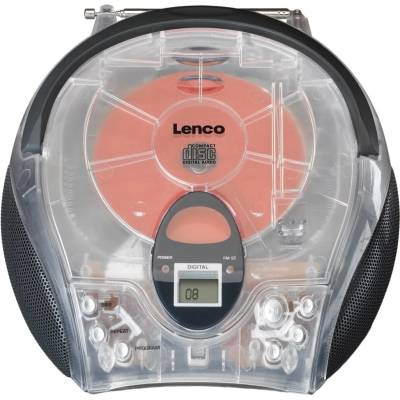 Lenco SCD-24TR Transparent Преносим настолен плеър (LSCD24TR)