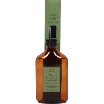 Perfume Collection Aroma difuzér HOME SCENT Bazalka a Kaktus hnědý 200 ml