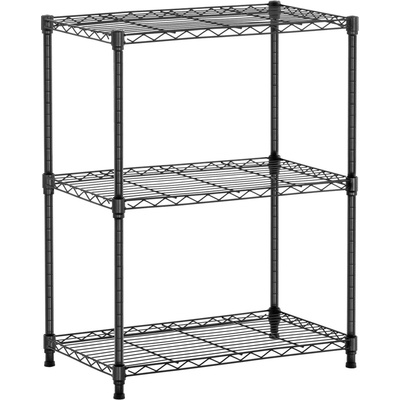 ROYAL Catering Kovový regál - 60 x 35 x 77 cm - 120 kg - černý