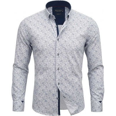 EGO man košile pánská ES-334-01 slim fit bílá