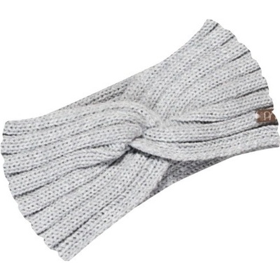 Pletená čelenka s uzlem PLETEX L462 Barva: Světle šedá