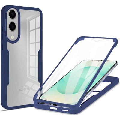 Techsuit Калъф за Samsung Galaxy S25 Edge - Techsuit - ColorVerse 360 Series + Screen Protector - Син
