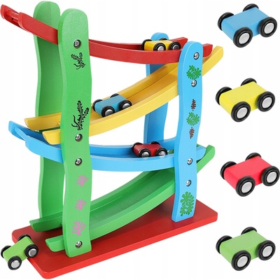 Kruzzel 9349 Farebná závodná dráha 4 autíčka