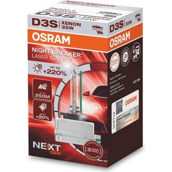 OSRAM XENÓNOVÉ VÝBOJKY XENARC NIGHT BREAKER LASER +220% D3S 66340XNN