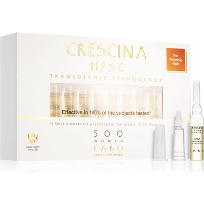 Crescina Transdermic 500 Re-Growth péče pro podporu růstu vlasů 20 x 3,5 ml