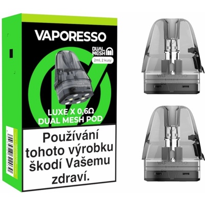 Vaporesso LUXE X Series Dual Mesh 2 ml cartridge 0,6ohm 2 ks
