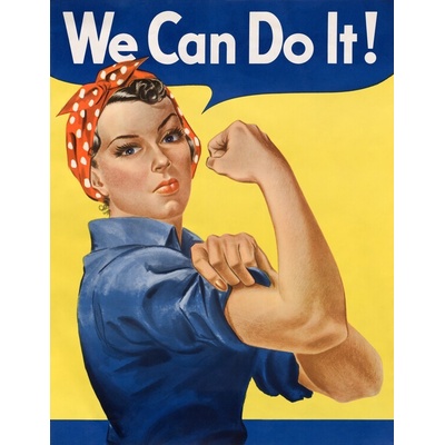 Plagát, Obraz - We Can Do It, 30 × 40 cm