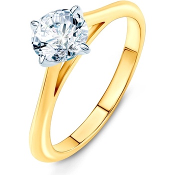 SAVICKI Годежен пръстен The Light: двуцветно злато, диамант