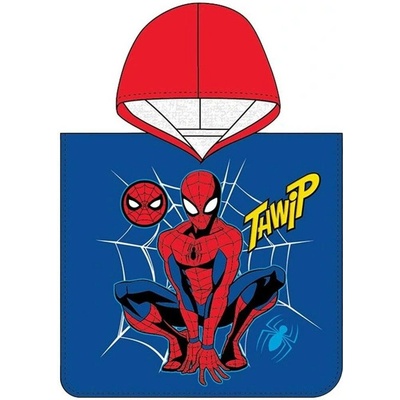 Cooneen chlapecké plážové pončo Spider man motiv Twhip 50 x 115 cm