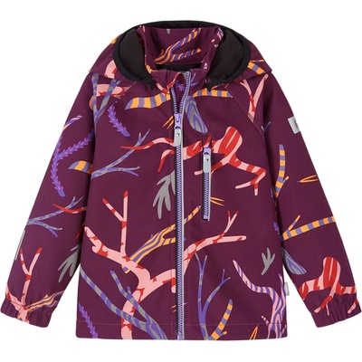 Reima Детско софтшел яке Reima Kid's Vantti Softshell jacket - Deep Purple AOP - размер 80 (EU) (703-6406-1711)