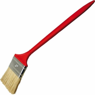 EXTOL štetec plochý zahnutý plastová rukoväť, organický vlas 3"/75mm 116030