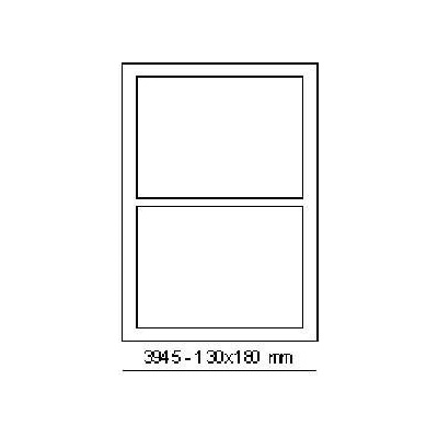 CDRmarket Самозалепващи етикети 180 x 130 mm, 2 етикети, A4, 100 листа (R0100.3945A)