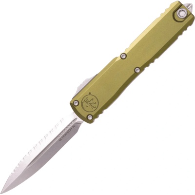 Microtech ULTRATECH GEN IV D/E STONEWASH FULL SERRATE OD GREEN 11224-12OD