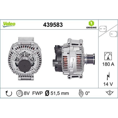 Alternátor VALEO ORIGINS NEW OE TECHNOLOGY 439583