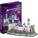 CubicFun 3D puzzle svítící Zámok Neuschwanstein 128 ks