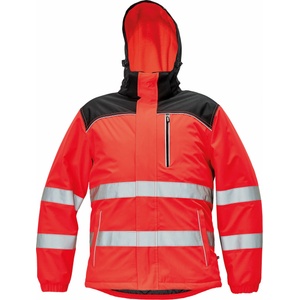 CERVA Cerva knoxfield hi-vis / Зимно светлоотразително яке с качулка - червено, размер l (0301046520003)