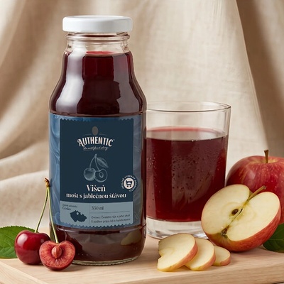 Authentic Višňový mošt s jablečnou šťávou 330ml