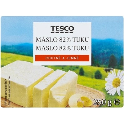 Tesco maslo 82% tuku 250 g