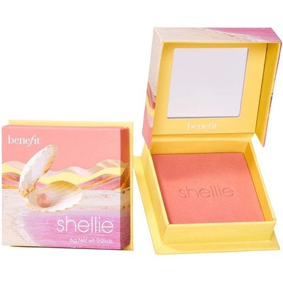Benefit Shellie Wanderful World Púdrová lícenka Warm Seashell Pink 6 g