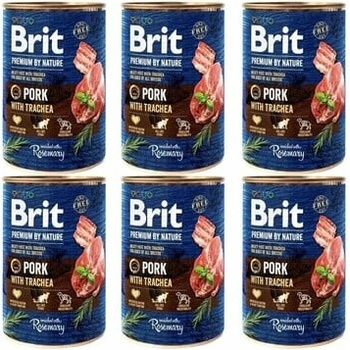 Brit Premium by Nature Pork with Trachea 6 x 400 g