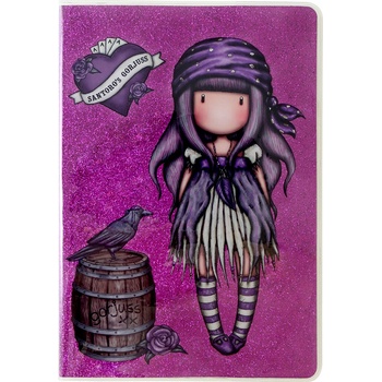 Santoro Блестящ тефтер Santoro Gorjuss - Sea Nixie, А5, с PVC подвързия (1107GJ01)