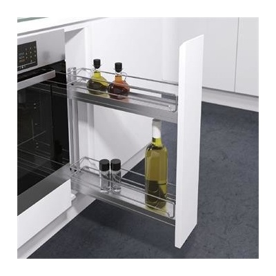 VS SUB Slim etážový výsuv/police 83 x 80 x 470 mm ocel stříbrná RAL 9006
