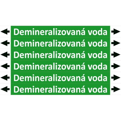 Nadrzenapalivo.cz Značení potrubí ISO 20560, demineralizovaná voda PZA 009078