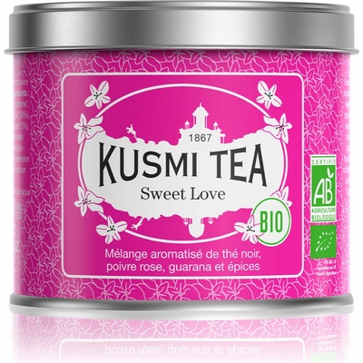 Kusmi Tea Sypaný bio organický čierný čaj Sweet Love 100 g