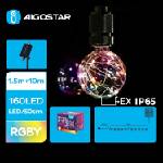 Aigostar - LED соларна верига 20xLED/8 функции 11, 5m IP65 многоцветна (AI1204)