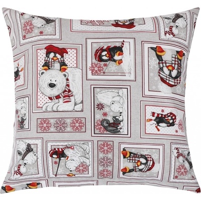 Bellatex Zimný patchwork 40 x 40 cm