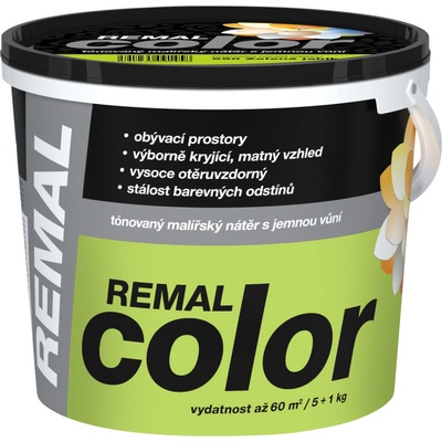 REMAL Color maliarska farba na stenu Tyrkys, 5+1 kg