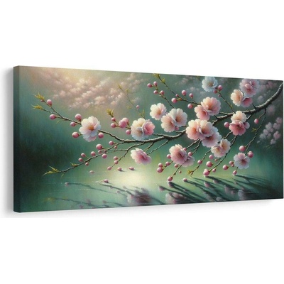 Obraz rozkvetlá sakura - 100x50
