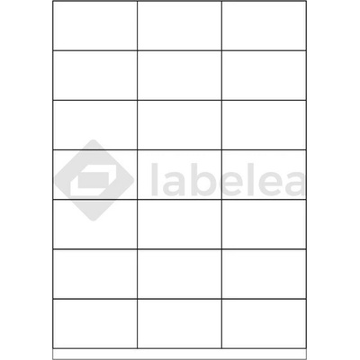 Labelea Samolepiace etikety 70x41 mm biele papierové, na hárku A4, pre laserovú a atramentovú tlač, Farba etikiet Biela, Počet hárkov v balení 1000 EPM070041W021J