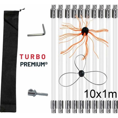 Turbo Premium Rotačná kefa na čistenie komína Plus set 10 m – Zboží Dáma
