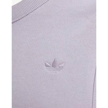 Adidas Originals Embroidered Logo Crew Neck Sweatshirt Purple