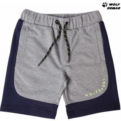 Wolf chlapecké sv. šedé kraťasy T2131B