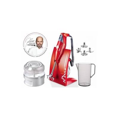 Bamix PS Swissline M200 tyčový mixér, 200 W Barva Červený