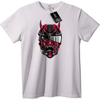 NOONEBRAND Тениска Демоничен Шлем - 7XL, White
