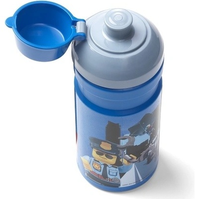Lego City fľaša na pitie modrá 390ml