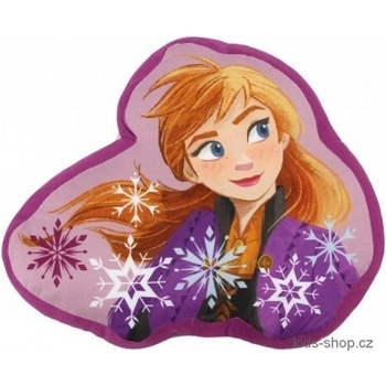 Setino Tvarovaný 3D vankúš Vankúš Ľadové kráľovstvo Frozen Anna 36x32