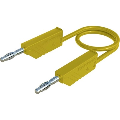 Hirschmann Test & Measurement CO MLN 150/1 měřicí kabel lamelová zástrčka 4 mm lamelová zástrčka 4 mm 1.50 m žlutá 1 ks