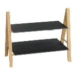 Horecano HORECANO-Стойка за сирена на две нива (дървена стойка 33х18х27 cm+ каменна плоча 28х12 cm/28х18 cm) (1266SJSJ4129-S) (0147131)