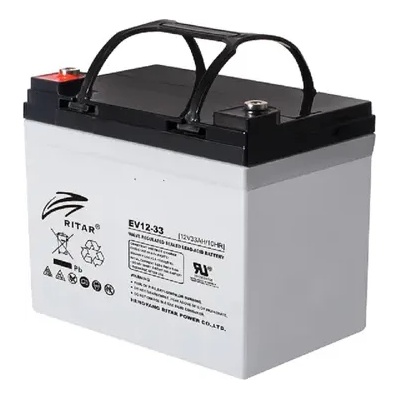 Ritar Оловна Батерия RITAR (EV12-33), 12V, 33 Ah, GEL, 195/ 130/ 160 mm (RITAR-EV12-33)