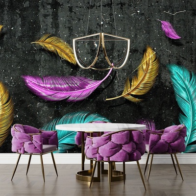 Art Gift Decor Фототапет неонови пера 2