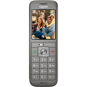 Gigaset CL660HX - design DECT handset with charging cradle - Fritzbox compatible - high-quality cordless telephone for router and DECT base, anthracite metallic [German version] [Without base] (CL660HX) Телефонни апарати