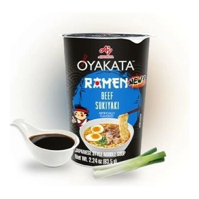 Oyakata instantné rezance sukiyaki beef ramien v tégliku 63,5 g