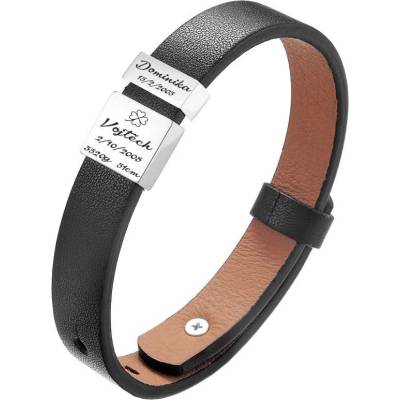 Šperky4U personalizovaný pánský kožený náramek OPA217