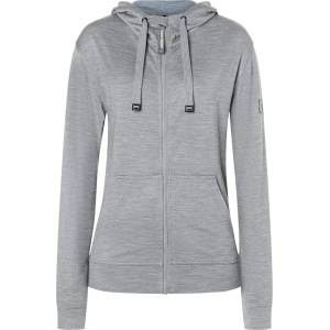 super. natural Дамско вълнено яке super. natural Women's Solution Bio Hoodie Merino hoodie - Cashmere Grey Melange (105-5050-0313)