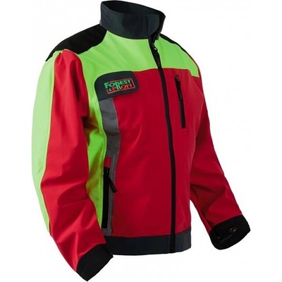 Profesional bunda softshell Forestprofi červená -žlutá