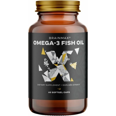 BrainMax Omega-3 Rybí olej, 60 kapslí